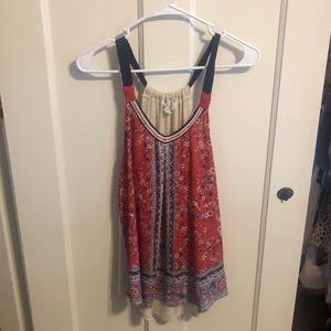 Jolt Large Red White Blue 2-Sided Tank Top